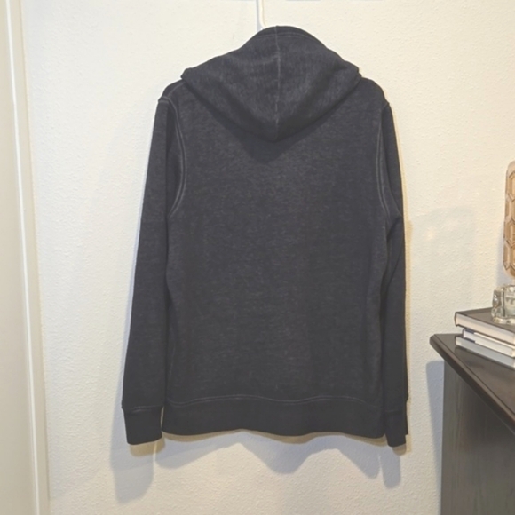 Hard Rock Café Seattle Zip Up Hoodie Medium Navy Blue - Picture 5 of 9